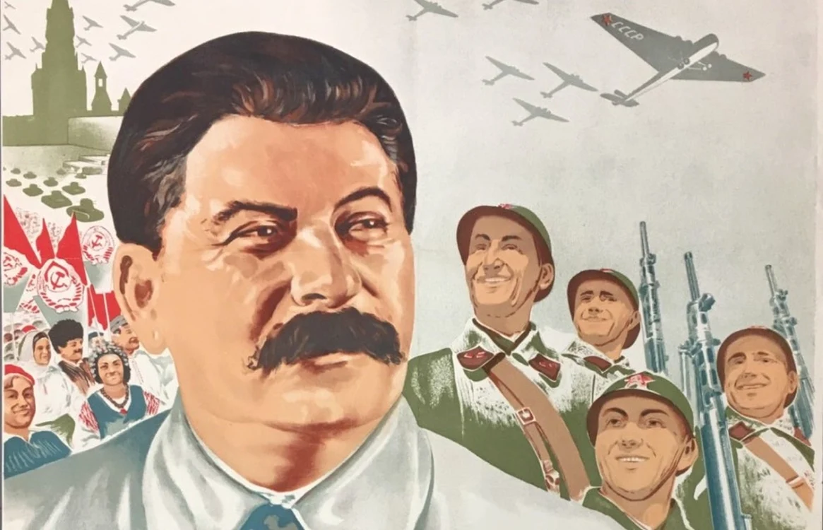 Stalin, afiș de propagandă