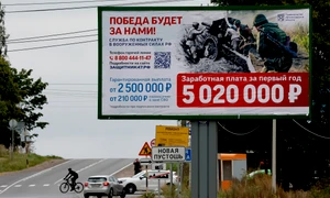 Anunțuri de recrutare în regiunea Leningrad FOTO EPA EFE jpg