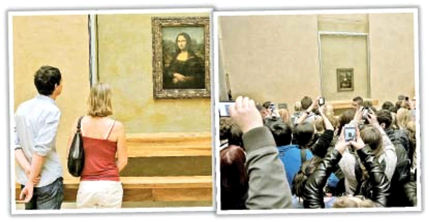 Franţa. Tabloul lui Leonardo da Vinci ”Mona Lisa” este expus  la Muzeul Luvru, din Paris şi e un magnet pentru turişti 