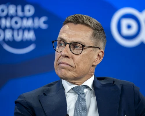 Alexander Stubb la forumul economic de la Davos FOTO EPA EFE jpg