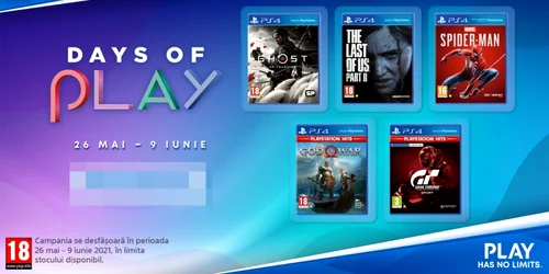 Days of Play promotii jocuri PlayStation Store 