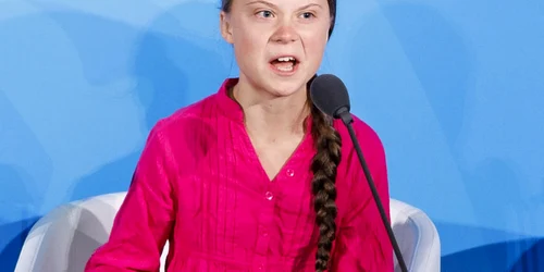 Greta Thunberg adresandu-se liderilor lumii la summitul ONU privind Actiunea Climatica FOTO EPA-EFE