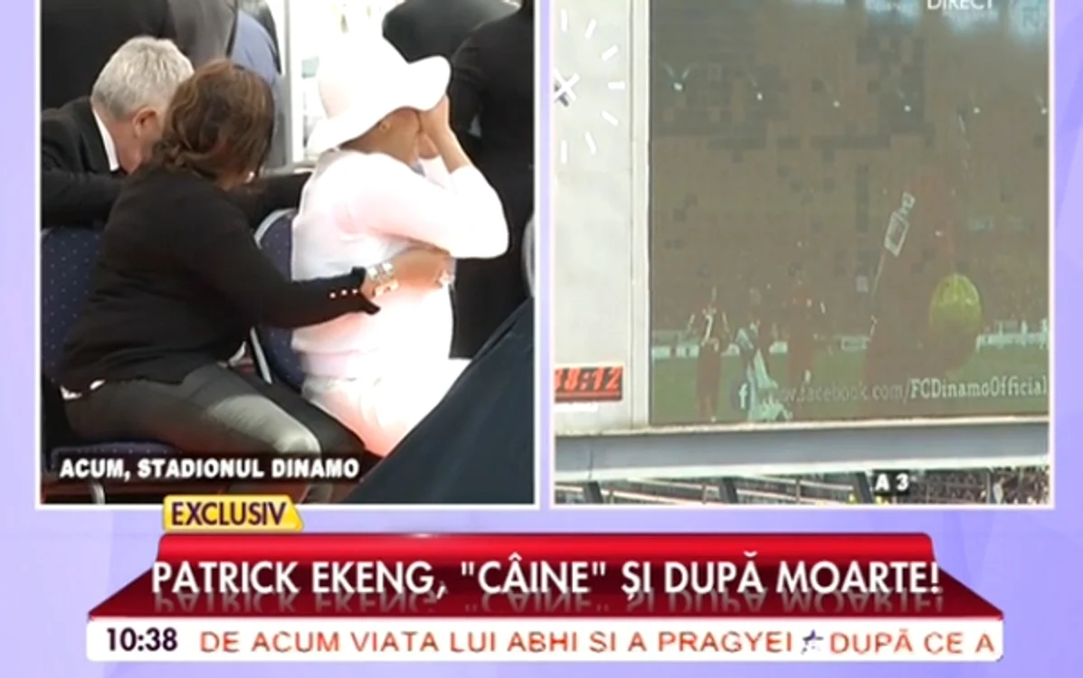 Soția lui Patrick Ekeng a plâns în hohote