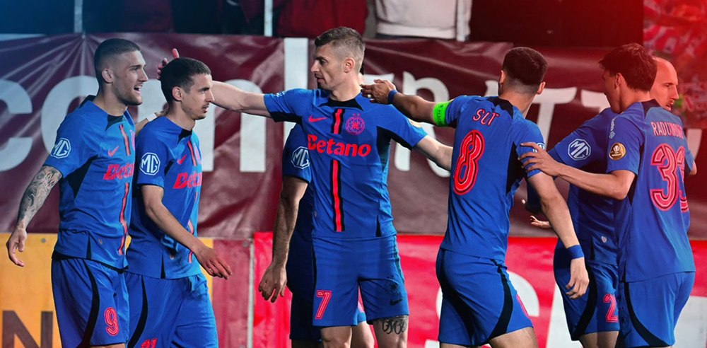 FCSB a rupt blestemul și a învins Rapidul în Giulești. Roș-albaștrii sunt cu o mână pe trofeul de campioană