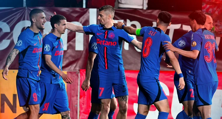 Roș-albaștrii sunt campioni cu două etape înainte de finalul sezonului. Foto Facebook FCSB