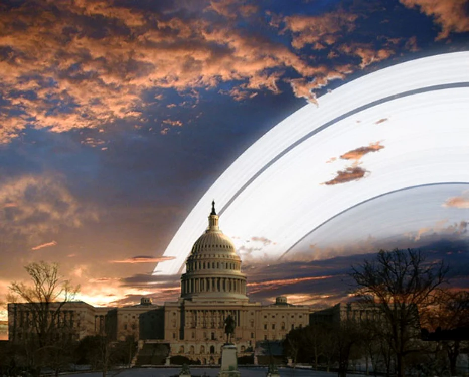 Un inel peste Capitoliul Statelor Unite ale Americii. FOTO iO9.com