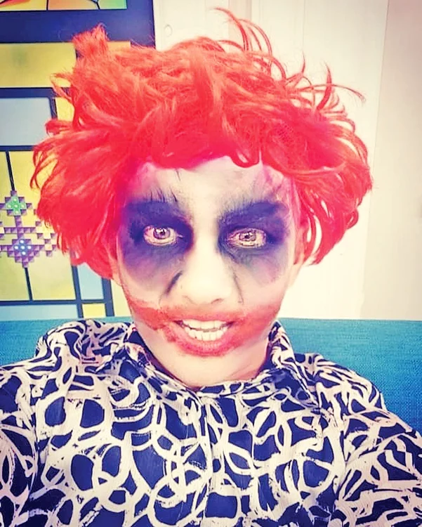 Mihai Trăistariu  s-a machiat  ca Joker,  comediantul  devenit  criminal  în serie