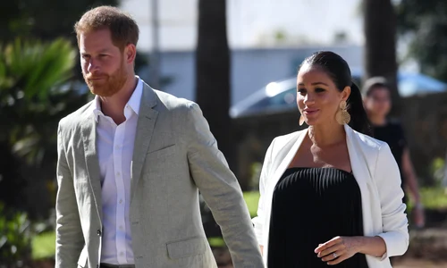 Prințul Harry și Meghan Markle însărcinată, în 2019, Foto Getty (2) jpg