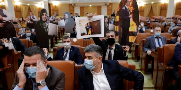 Parlament - ora primului ministru - Sorin Grindeanu - Marcel Ciolacu / 22 feb 2021 / FOTO Inquam Photos / George Călin