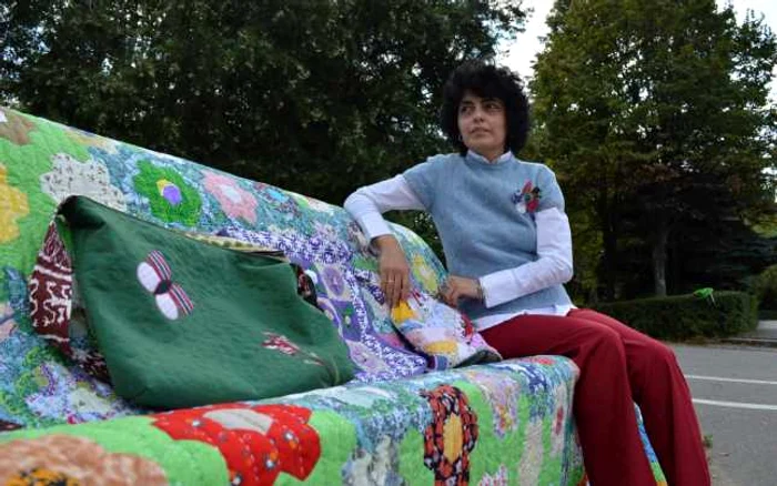 Amalia Ionescu, un artist pasionat de patchwork şi quilting. FOTO Dana Mihai