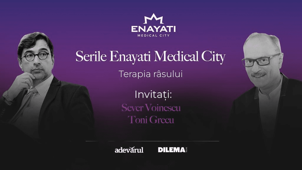 Serile Enayati Medical City, ediția a III-a: Terapia râsului, discuție cu Sever Voinescu și Toni Grecu