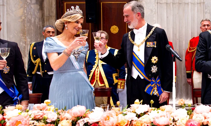 Regina Maxima la dineul de stat din Amsterdam, Profimedia (4) jpg