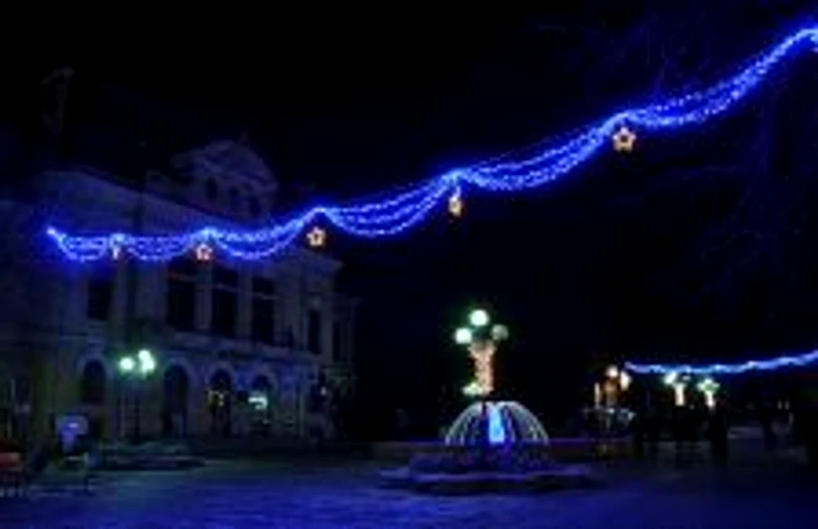 (arhivă foto - 2009) Surpriză:beculeţele ornamentale au rămas stinse de Moş Nicolae