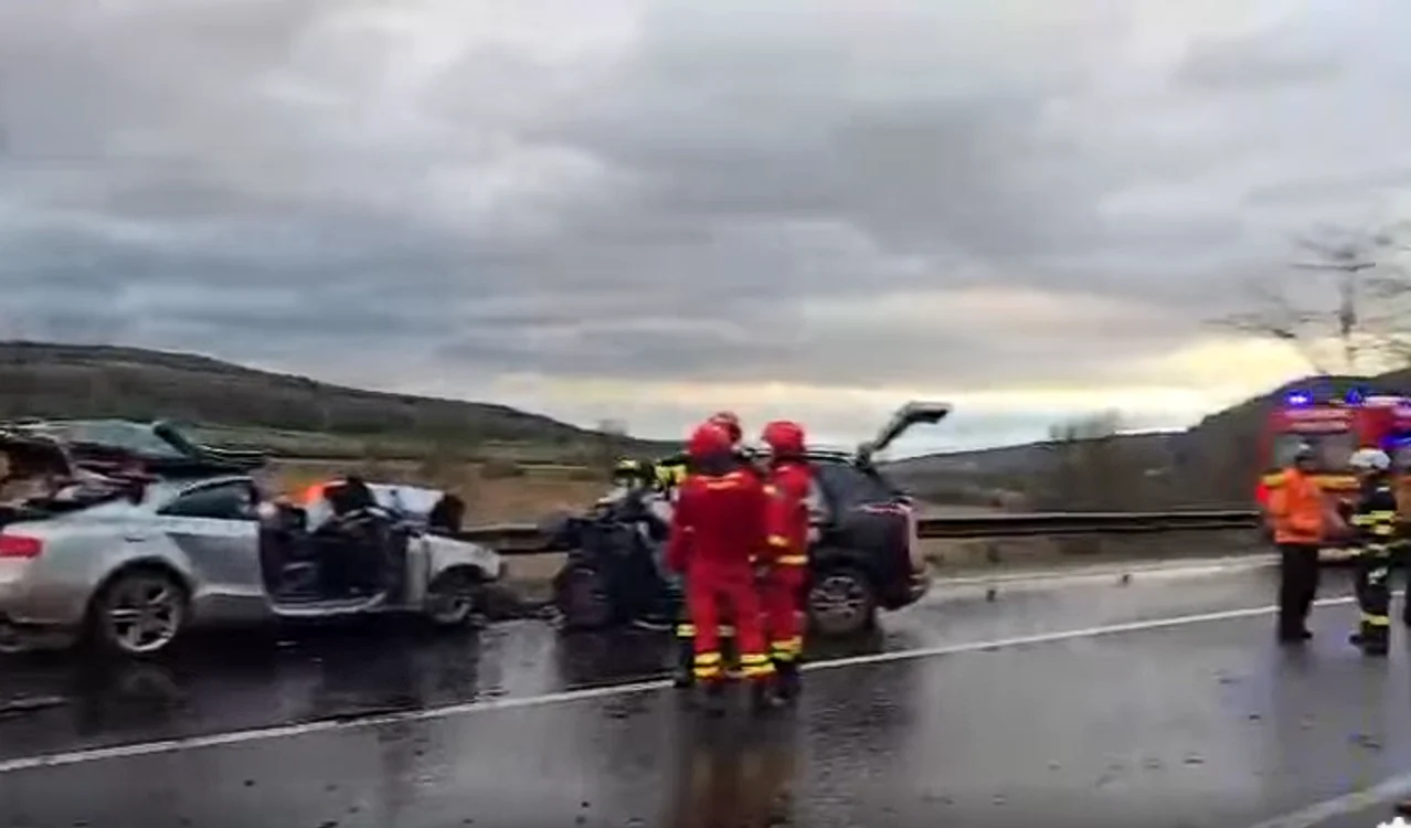 Impactul a fost violent. FOTO captură video Sibiu 100