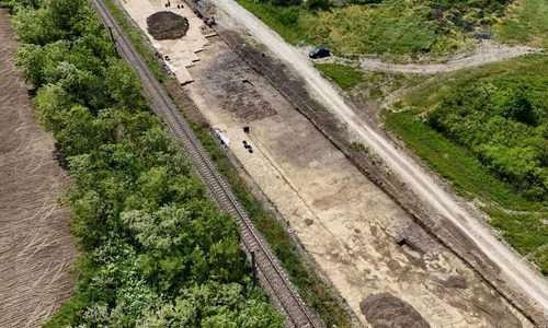 Descoperiri arheologice pe traseul căii ferate Caransebeș-Lugoj (© Direcția Județeană de Cultură Timiș)