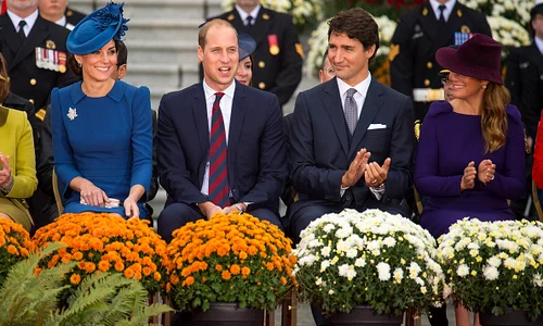 Ducele și Ducesa de Cambridge au fost întâmpinați de premirul canadian, Justin Trudeau jpeg