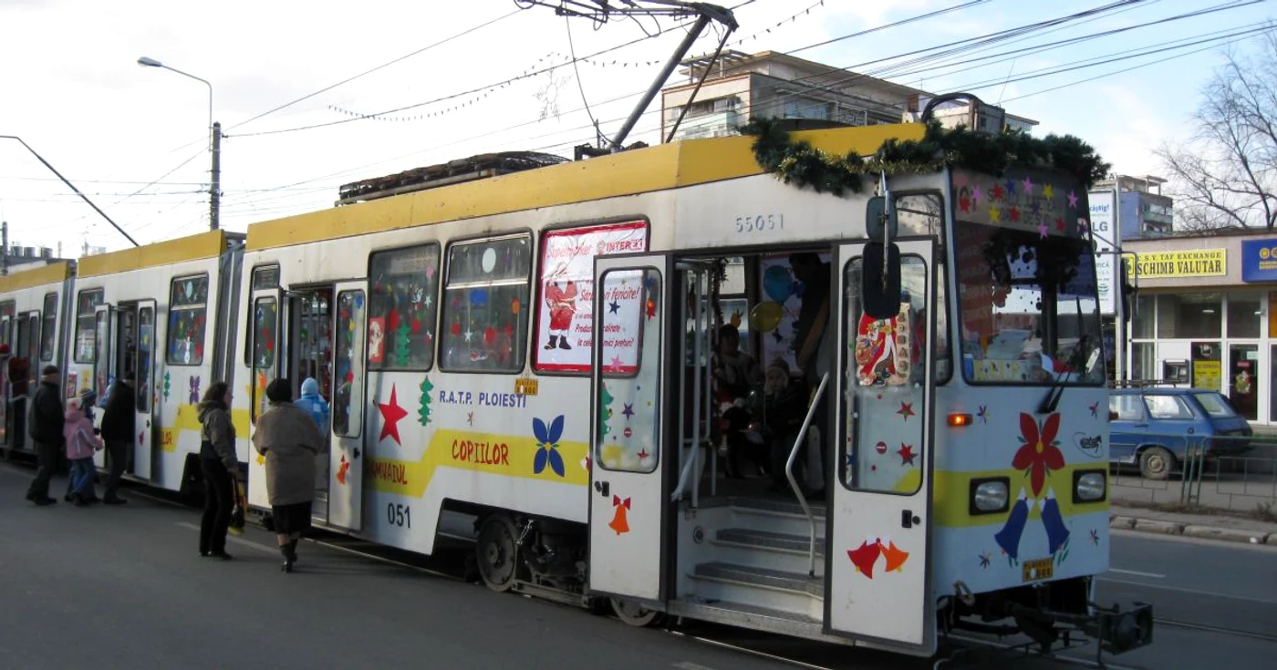 Ploieşti: Tramvaiul copiilor va fi împodobit de sărbătoare