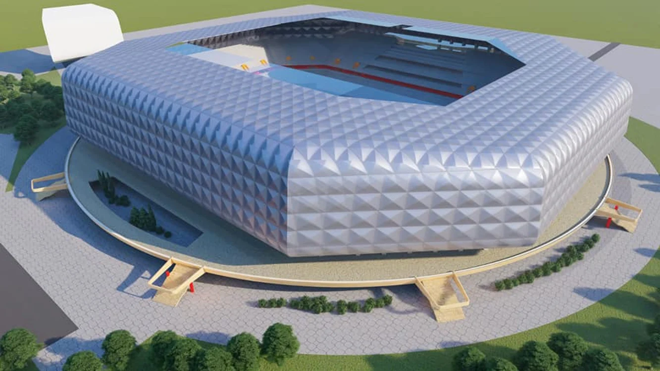 Proiectul noului stadion din Timișoara FOTO Alin Nica