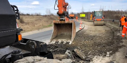 lucrari pe soseaua deva lugoj foto drdp timisoara