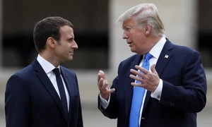 Emmanuel Macron si Donald Trump FOTO AFP 