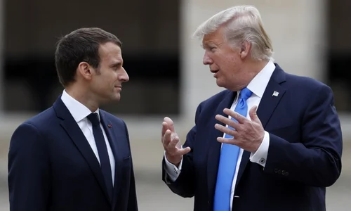 Emmanuel Macron si Donald Trump FOTO AFP 