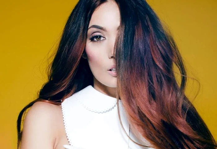 Claudia Pavel e îngrijotară din cauza aluniţelorFoto: Arhiva personală