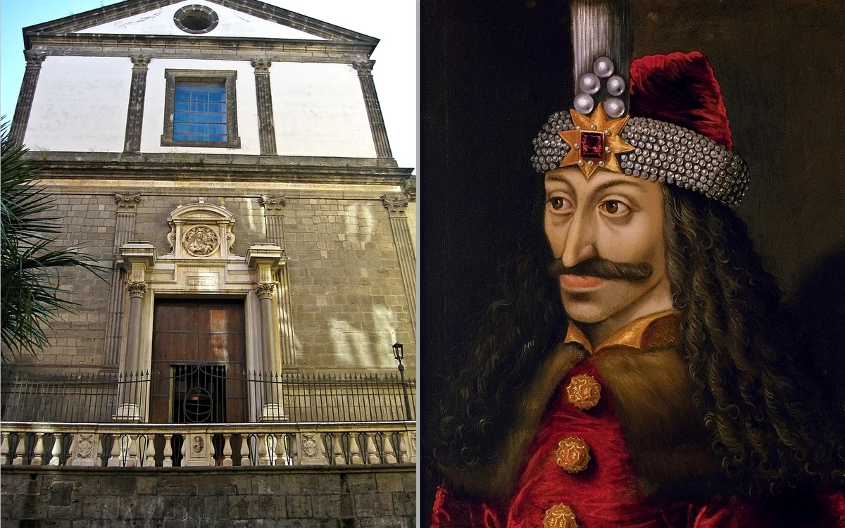 Biserica Santa Maria la Nova, posibil loc de veci pentru Vlad țepeș. Sursa: Wikipedia, common.