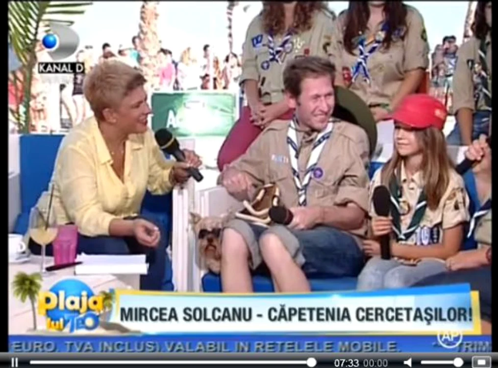 Solcanu si echipa de cercetasi