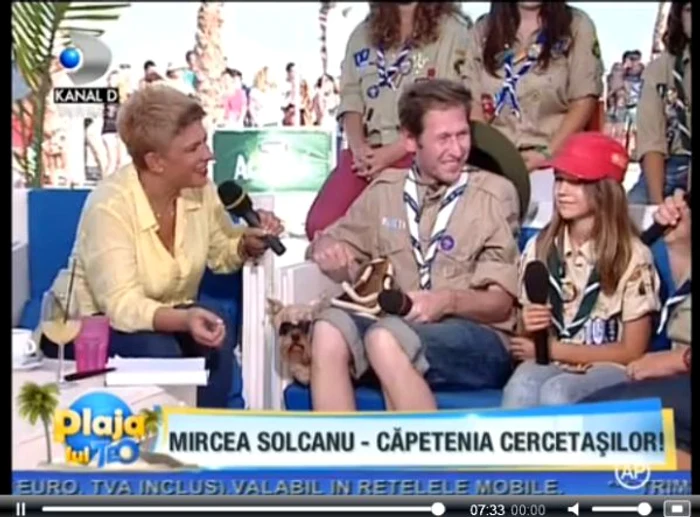 Solcanu si echipa de cercetasi