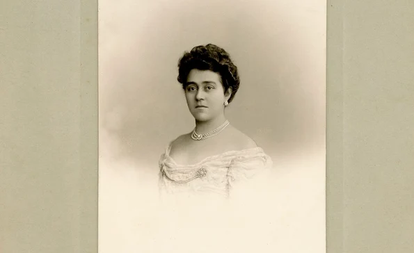 Anna Lahovary, soția diplomatului Alexandru Em. Lahovary, președintă a Căminului Studentelor Române (© Arhivele Naționale ale României, Colecția Documente Fotografice, FIII 514,1, Anna Kretzulescu Lahovary)