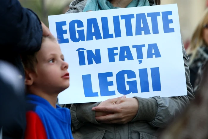 Protest după decizia Senatului în cazul Gabriel Oprea. FOTO David Muntean