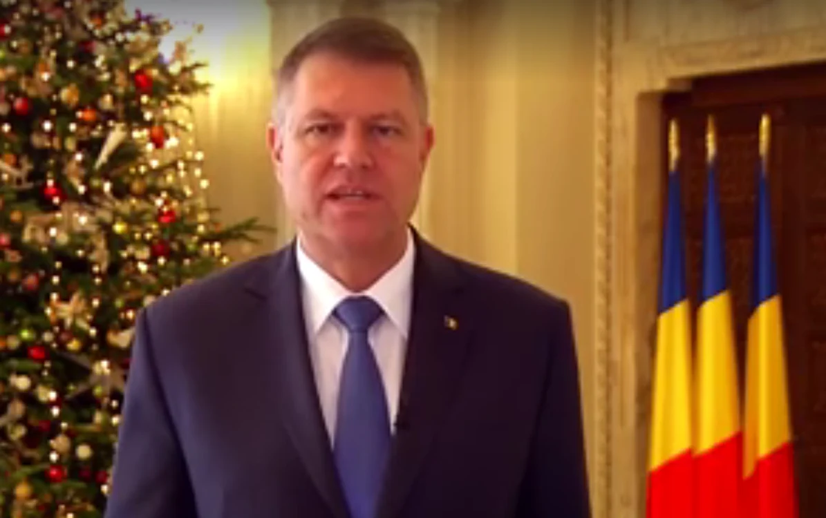 
    Klaus Iohannis își dorește un an plin de împlinirifoto: captură video  