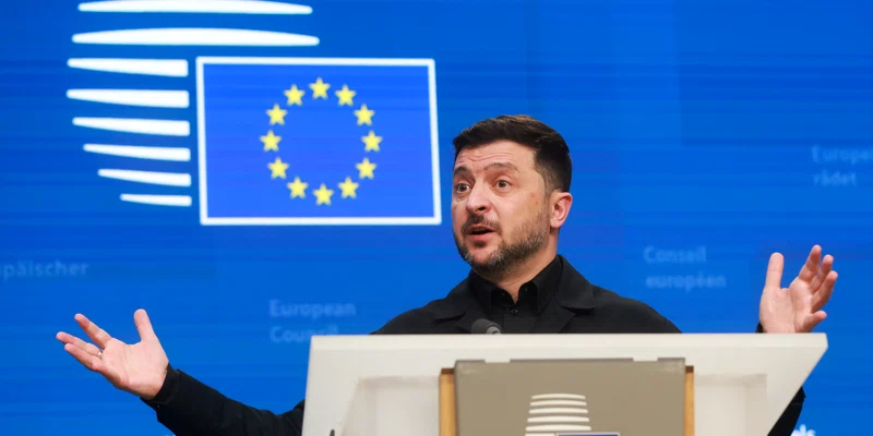 Zelenski la summitul ue de la Bruxelles FOTO EPA EFE jpg