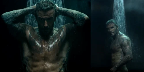 David Beckham în formă excelentă la 50 de ani prezentându-și colecția de lenjerie intimă Colaj YouTube Boss