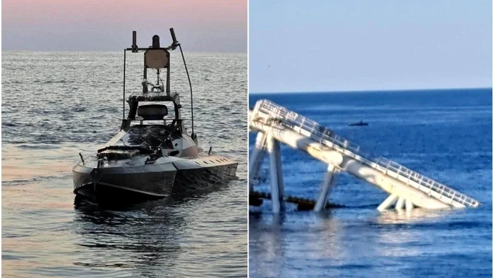 Dronă maritimă rusă în apele teritoriale ale României