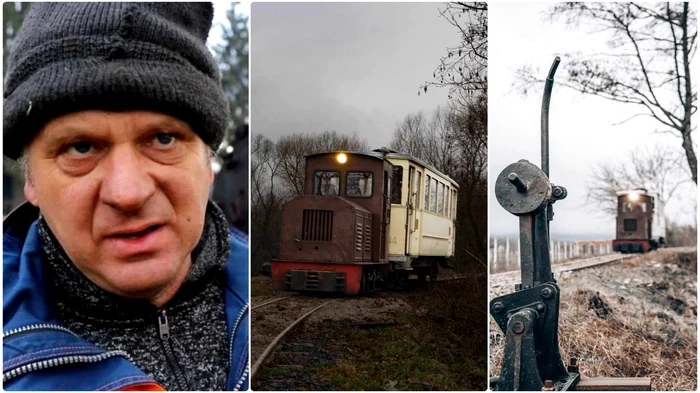 Georg Hocevar și noua cale ferată. Foto: Daniel Guță, G. Hocevar