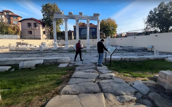 Poarta de Est a orașului antic Philippopolis, deschisă pentru vizitatori  (© captură video Youtube / News Point)