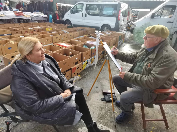 Radu Clețiu în piața de vechituri din Novi Sad FOTO Rod Festival