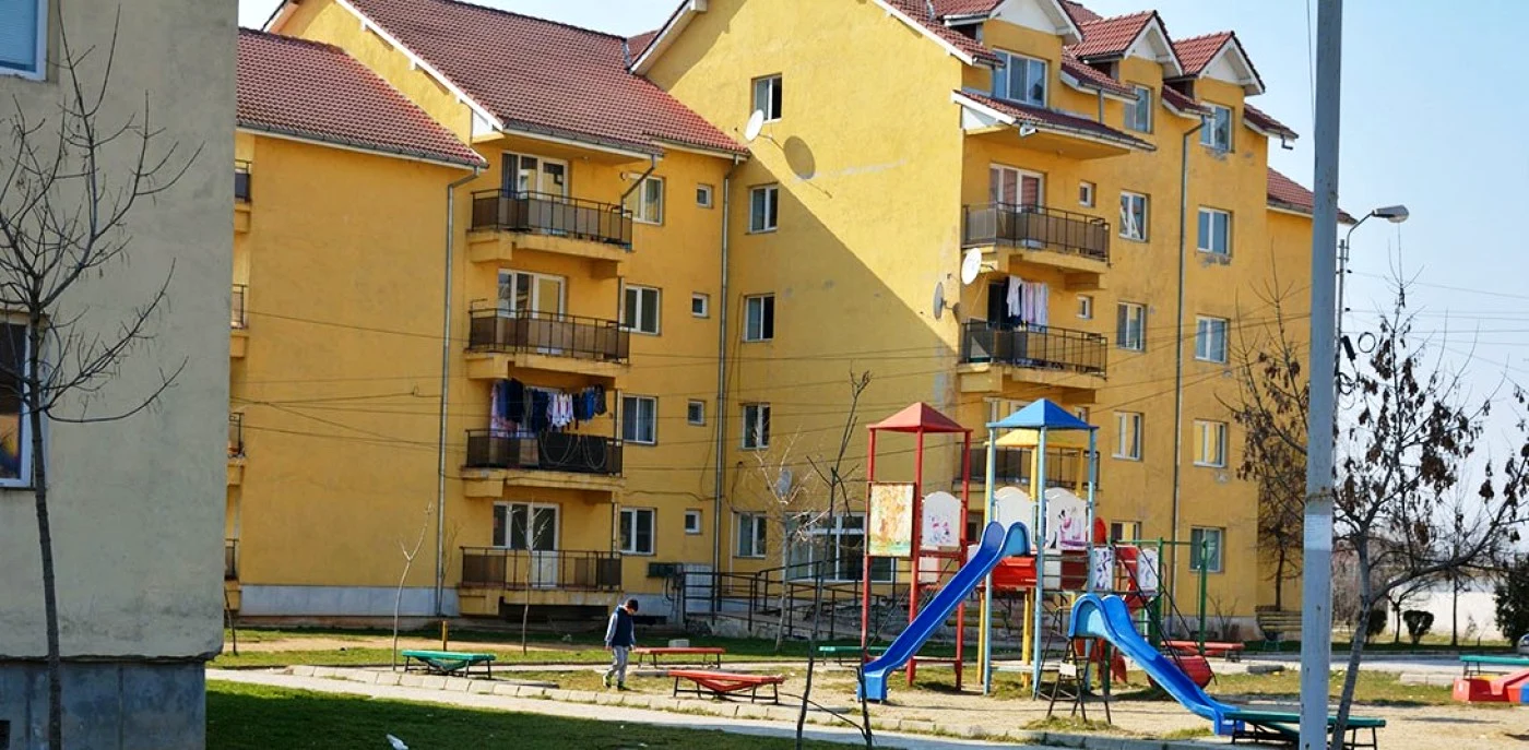 Blocuri ANL din artierul Sagricom, Târgovişte. FOTO: Arhivă