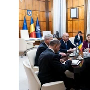 Întrevederea premierului Ilie Bolojan cu Ali Yerlikaya, foto gov ro jpg