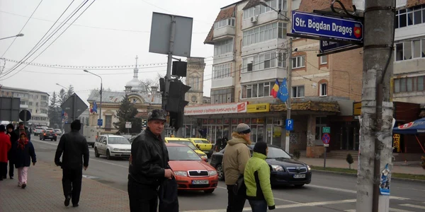 Plăcuţe stradale pe străzile din Roman