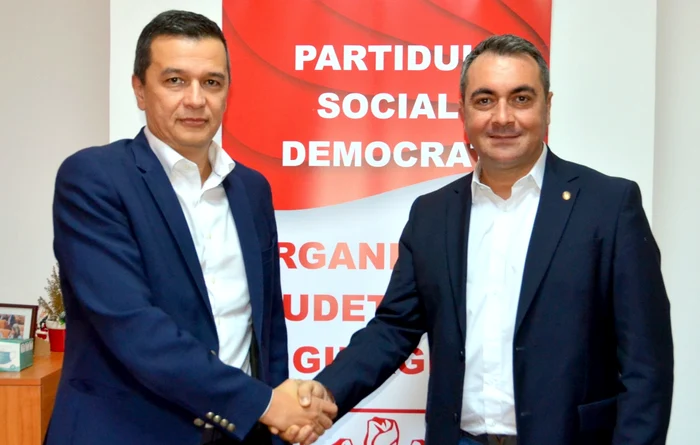 Ministrul Transporturilor Sorin Grindeanu (PSD) și deputatul PSD Marian Mina FOTO Facebook