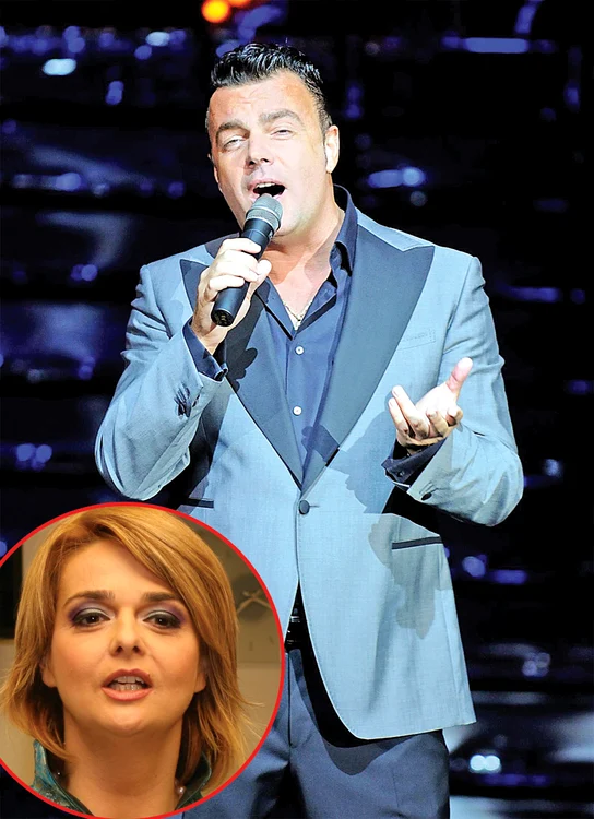 În urmă cu două zile, solistul a cântat într-un costum care îi era foarte larg