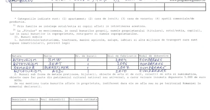 declaratie avere primar plopu