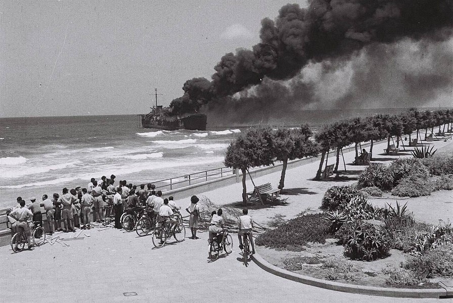 A fost găsită o navă scufundată în 1948 pentru transport clandestin de arme. Are legătură cu istoria naşterii statului Israel