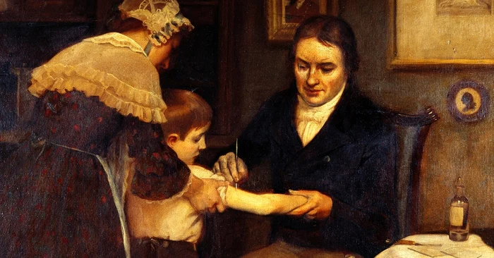 Medicul Edward Jenner a descoperit primul vaccin din istoria omenirii, în 1796, cel care a pus punct epidemiei de variolă