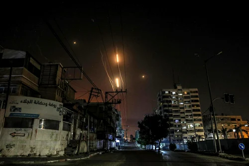 Duelul rachetelor între Israel şi Fâşia Gaza 12 mai 2021 FOTO EPA-EFE