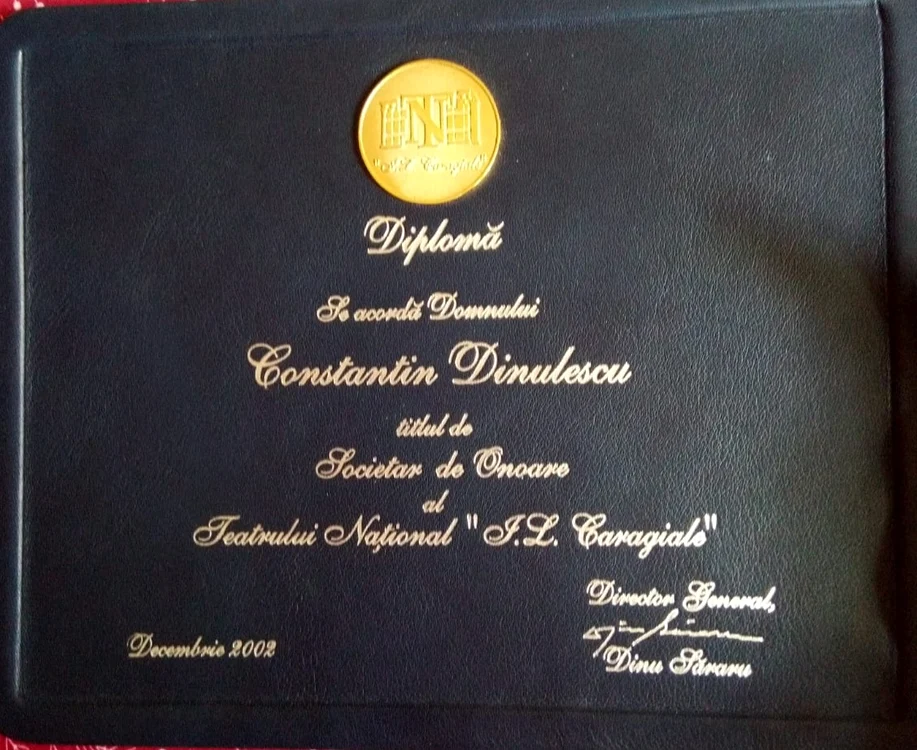 Diplomă de societar de onoare