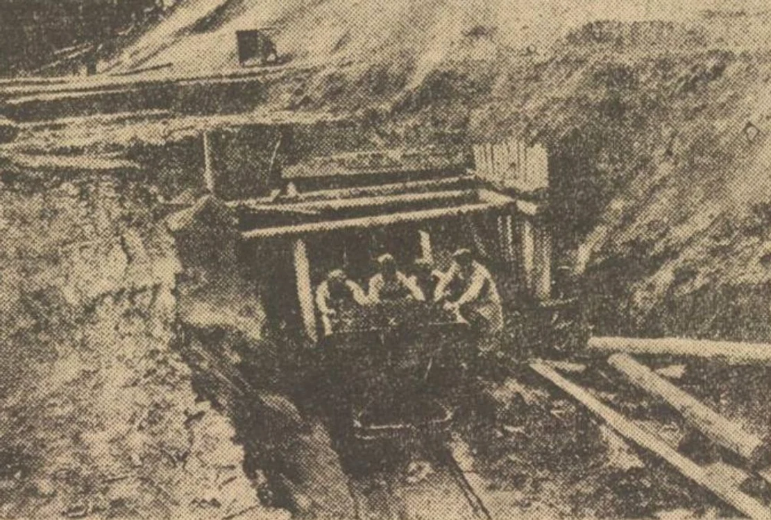 Tunelul in santier. Foto Romania Libera 1948