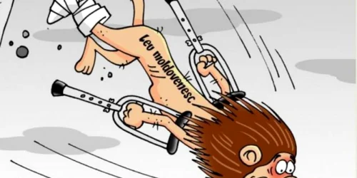 Caricatură leul moldovenesc